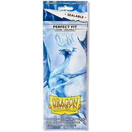 DRAGON SHIELD STANDARD PERFECT FIT SEALABLE SLEEVES - CLEAR (100 SLEEVES)