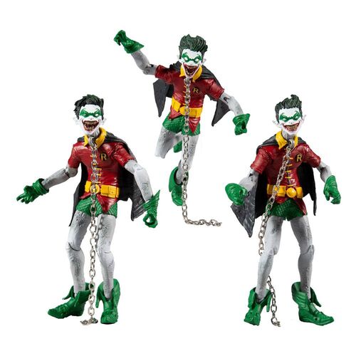 PACK 4 FIGURAS THE BATMAN WHO LAUGHS WITH THE ROBINS OF EARTH 18 CM DC COLLECTOR MULTIPACK