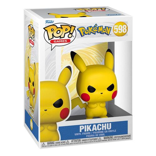 FIGURA GRUMPY PIKACHU (EMEA) 9 CM POKEMON POP! GAMES VINYL