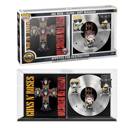 GUNS N ROSES PACK DE 3 FIGURAS POP! ALBUMS VINYL APPETITE FOR DESTRUCTION 9 CM