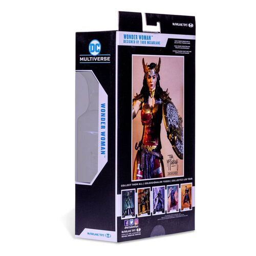 FIGURA WONDER WOMAN DESIGNED BY TODD MCFARLANE (GOLD LABEL) 18 CM DC MULTIVERSE