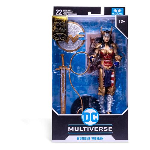 FIGURA WONDER WOMAN DESIGNED BY TODD MCFARLANE (GOLD LABEL) 18 CM DC MULTIVERSE