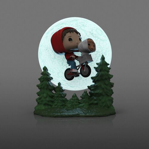 FIGURA ELLIOT AND ET FLYING (GITD) 9 CM E.T. EL EXTRATERRESTRE POP! MOMENT VINYL