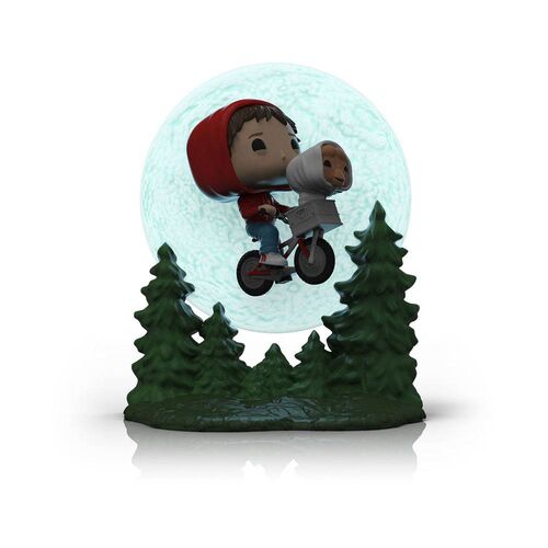 FIGURA ELLIOT AND ET FLYING (GITD) 9 CM E.T. EL EXTRATERRESTRE POP! MOMENT VINYL