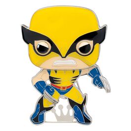 WOLVERINE 10 CM MARVEL POP! PIN CHAPA ESMALTADA