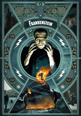 FRANKENSTEIN LITOGRAFIA LIMITED EDITION 42 X 30 CM