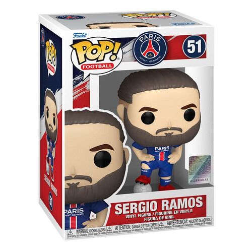 FIGURA SERGIO RAMOS 9 CM PARIS SAINT-GERMAIN F.C. POP! FOOTBALL VINYL