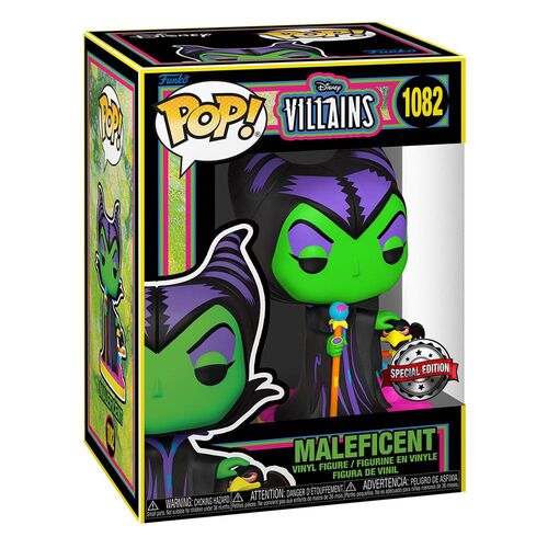 FIGURA MALEFICENT (BLACKLIGHT) 9 CM DISNEY VILLAINS POP! VINYL