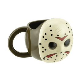 TAZA DE DESAYUNO VIERNES 13 FORMA MÁSCARA JASON