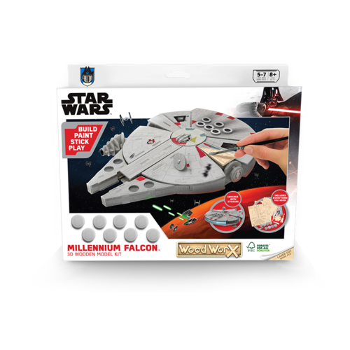 MAQUETA MADERA STAR WARS MILLENNIUM FALCON