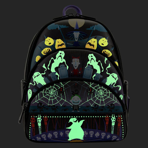 MINI MOCHILA BARREL,OOGIE BOOGIE,  PESADILLA ANTES DE NAVIDAD