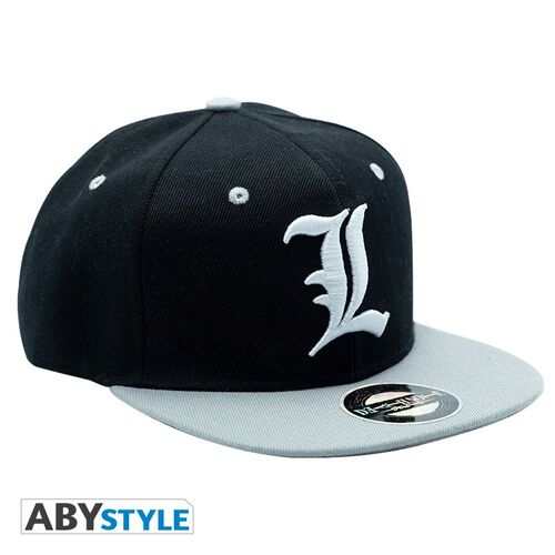 GORRA "L" DEATH NOTE BLACK & GREY