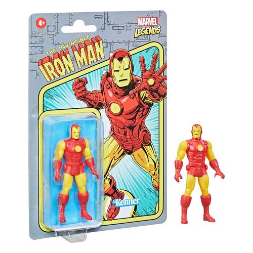 FIGURA 2022 IRON MAN  MARVEL LEGENDS RETRO COLLECTION 10 CM