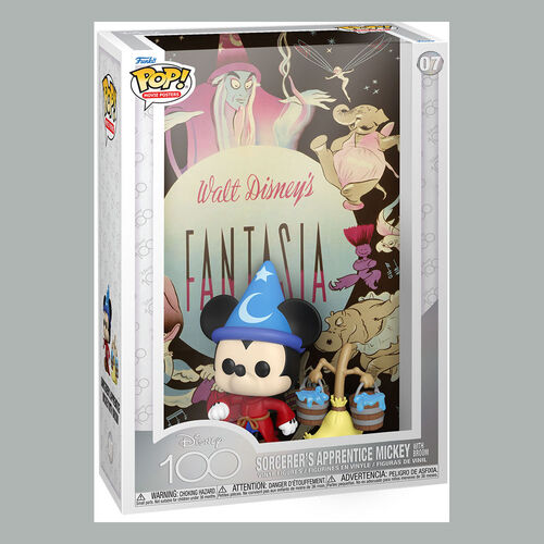 DISNEY'S 100TH ANNIVERSARY POP! MOVIE POSTER & FIGURA FANTASIA 9 CM