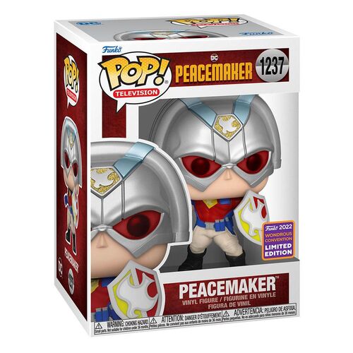 FIGURA PEACEMAKER W/SHIELD  WONDROUS CONVENTION LIMITED EDITION 9 CM DC COMICS POP! VINYL