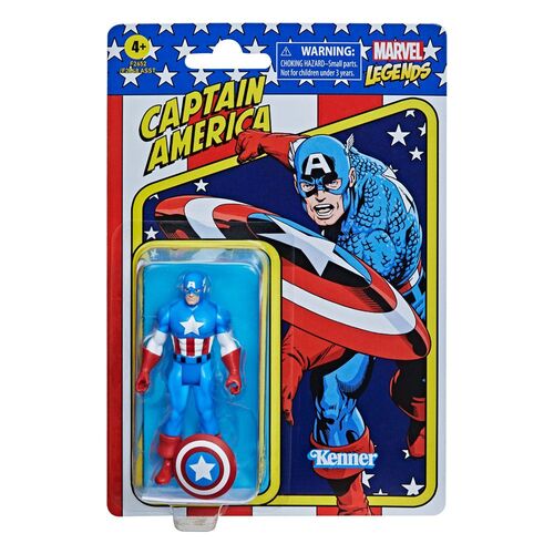 FIGURA 2022 CAPTAIN AMERICA 10 CM MARVEL LEGENDS RETRO COLLECTION