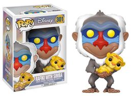 FIGURA RAFIKI & SIMBA 9 CM EL REY LEÓN POP! DISNEY VINYL