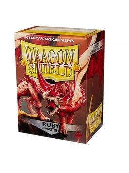 FUNDAS STANDARD MATTE RUBY (100 FUNDAS) DRAGON SHIELD.