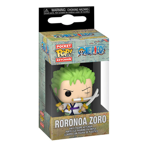 LLAVERO POCKET POP! VINYL RORONOA ZORO 4 CM EXPOSITOR ONE PIECE