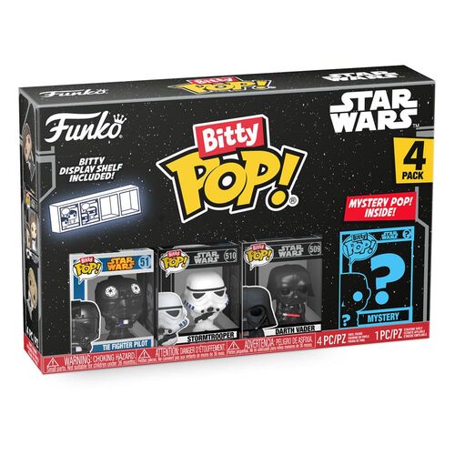 STAR WARS PACK DE 4 FIGURAS BITTY POP! VINYL DARTH VADER 2,5 CM