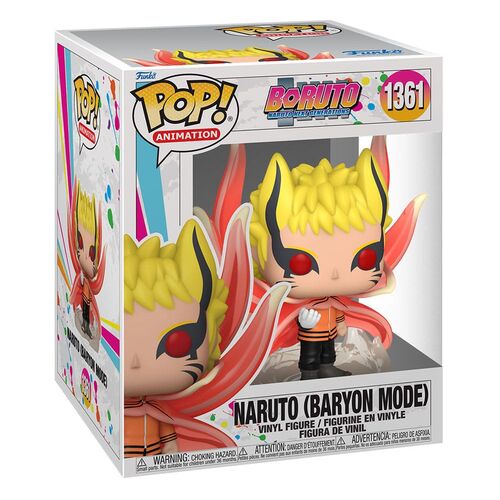 FIGURA BORUTO - NARUTO NEXT GENERATIONS SUPER SIZED POP! VINYL BARYON NARUTO 15 CM