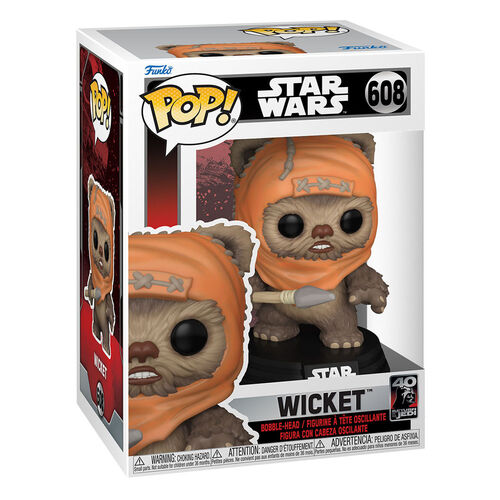 FIGURA WICKET 9 CM STAR WARS RETURN OF THE JEDI 40TH ANNIVERSARY POP! VINYL