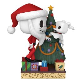 FIGURA JACK & ZERO W/TREE 9 CM PESADILLA ANTES DE NAVIDAD 30TH POP! DELUXE VINYL
