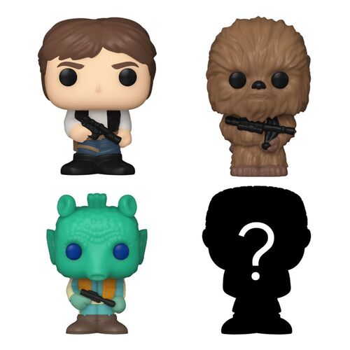 PACK DE 4 FIGURAS BITTY POP! VINYL HAN SOLO 2,5 CM STAR WARS