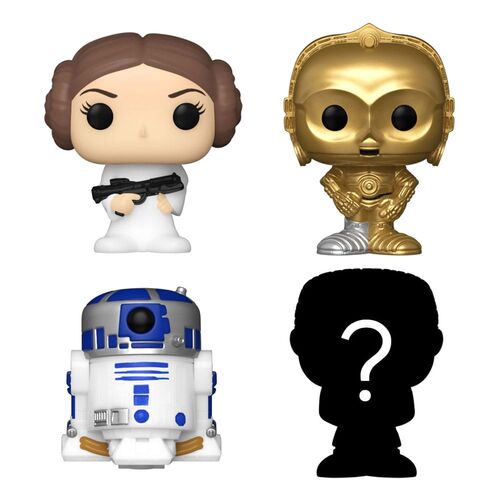 PACK DE 4 FIGURAS BITTY POP! VINYL LEIA 2,5 CM STAR WARS