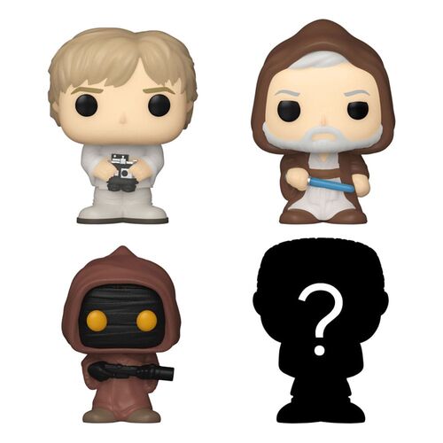 PACK DE 4 FIGURAS BITTY POP! VINYL LUKE 2,5 CM STAR WARS