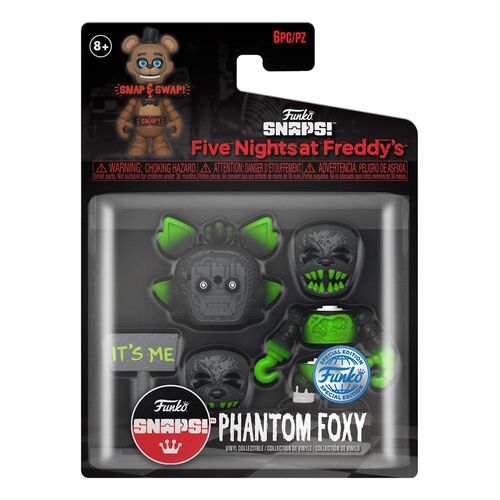 FIGURA SNAP PHANTOM FOXY 9 CM FIVE NIGHTS AT FREDDY'S