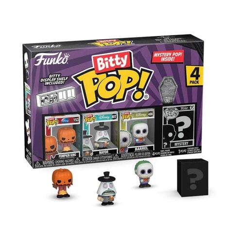 PACK DE 4 FIGURAS BITTY POP! VINYL PUMPKIN JACK 2,5 CM PESADILLA ANTES DE NAVIDAD