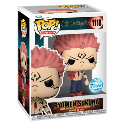 FIGURA SUKUNA W/HEART 9 CM JUJUTSU KAISEN POP & BUDDY! ANIMATION VINYL