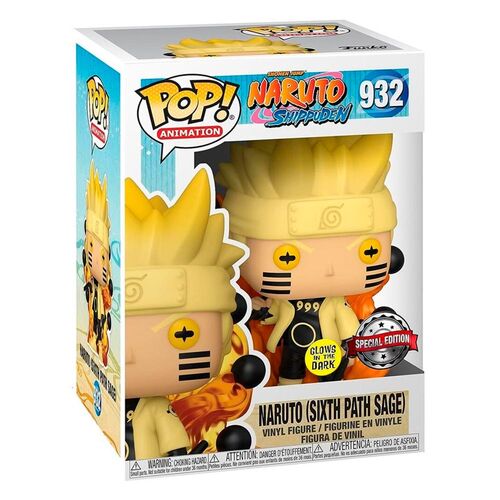 FIGURA POP! NARUTO SIX PATH SAGE (GLOW) 9 CM ANIMATION VINYL SPECIALTY SERIES