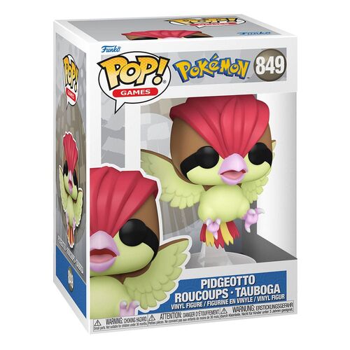 FIGURA PIDGEOTTO 9 CM POKEMON POP! GAMES VINYL