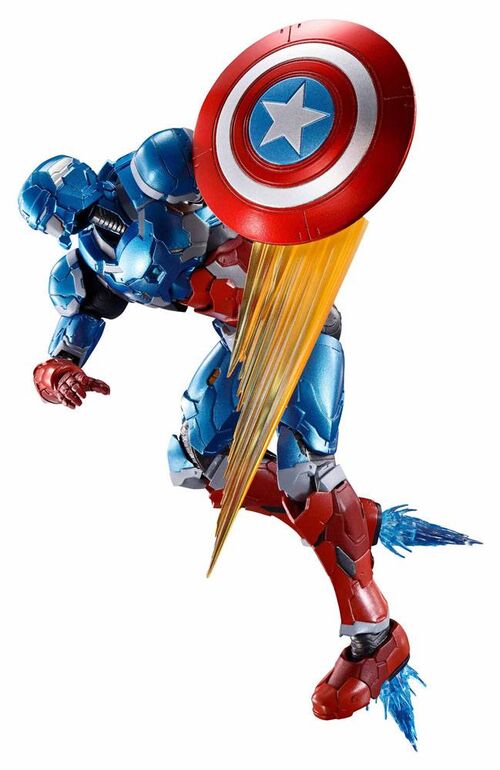 FIGURA S.H. FIGUARTS CAPTAIN AMERICA 16 CM TECH-ON AVENGERS