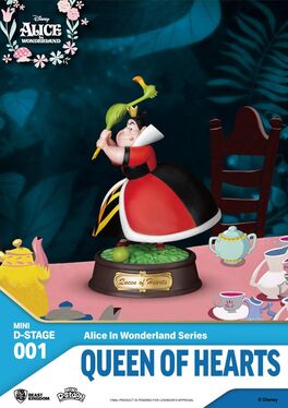 FIGURA D-STAGE QUEEN OF HEARTS 10CM ALICIA EN EL PAS DE LAS MARAVILLAS