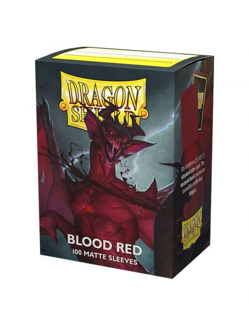 FUNDAS STANDARD MATTE SIMURAG ROJO (100 FUNDAS) DRAGON SHIELD