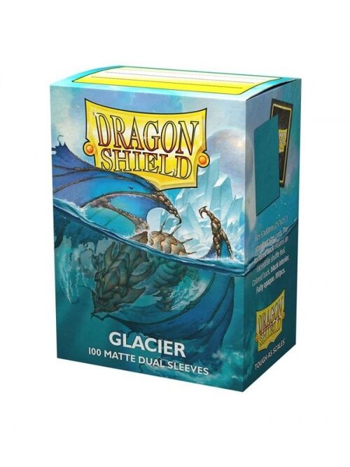 FUNDAS STANDARD DUAL MATTE GLACIER MINIOM (100 FUNDAS) DRAGON SHIELD