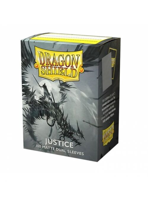 FUNDAS STANDARD MATTE (100 UNIDADES) JUSTICE DE DRAGON SHIELD