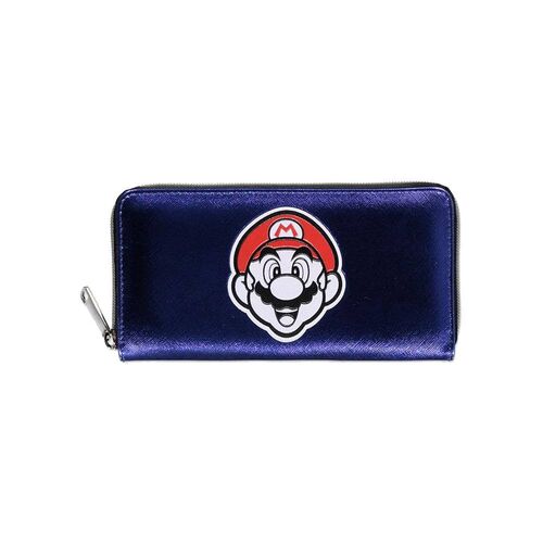 NINTENDO MONEDERO ZIP AROUND MARIO BADGE