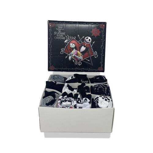 CALENDARIO DE ADVIENTO/ CAJA REGALO CALCETINES JACK Y SALLY TALLA: 35/41