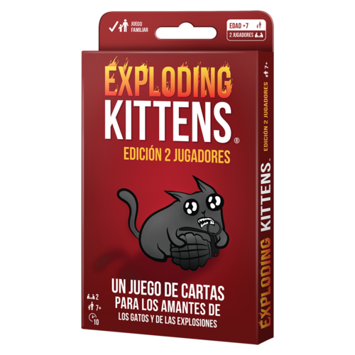 EXPLODING KITTENS EDICIN 2 JUGADORES