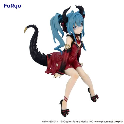 HATSUNE MIKU ESTATUA PVC NOODLE STOPPER HATSUNE MIKU VILLAIN RED COLOR VER. 16 CM