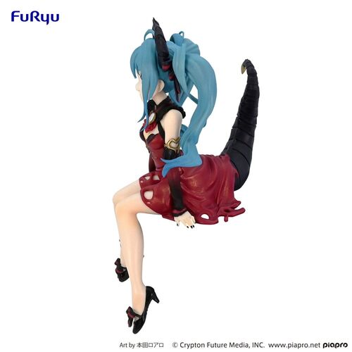 HATSUNE MIKU ESTATUA PVC NOODLE STOPPER HATSUNE MIKU VILLAIN RED COLOR VER. 16 CM