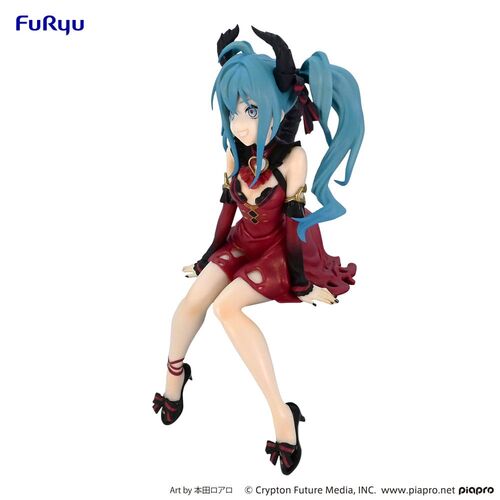 HATSUNE MIKU ESTATUA PVC NOODLE STOPPER HATSUNE MIKU VILLAIN RED COLOR VER. 16 CM