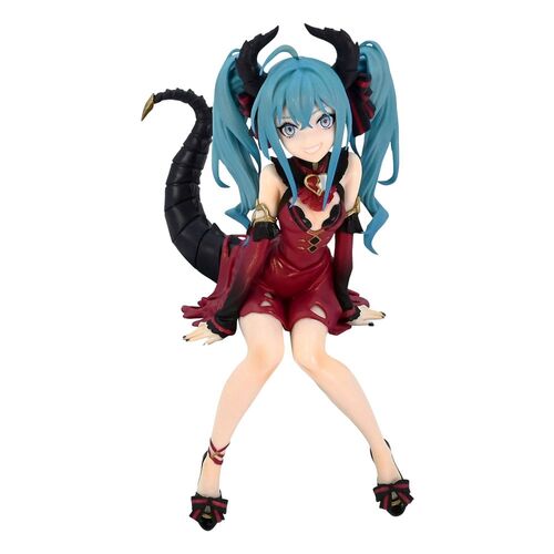 HATSUNE MIKU ESTATUA PVC NOODLE STOPPER HATSUNE MIKU VILLAIN RED COLOR VER. 16 CM