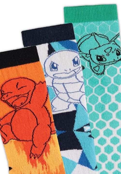 POKEMON PACK DE 3 PARES DE CALCETINES CREW 39-42