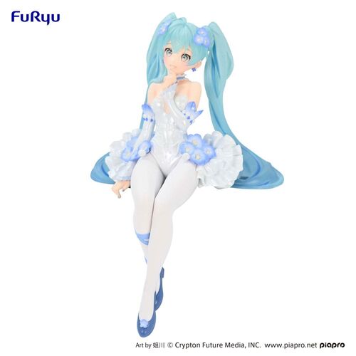 HATSUNE MIKU ESTATUA PVC NOODLE STOPPER MIKU FLOWER FAIRY NEMOPHILA 15 CM