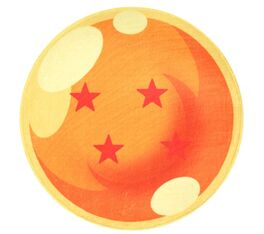 ALFOMBRA INTERIOR 60x60CM BOLA 4 ESTRELLAS DRAGON BALL